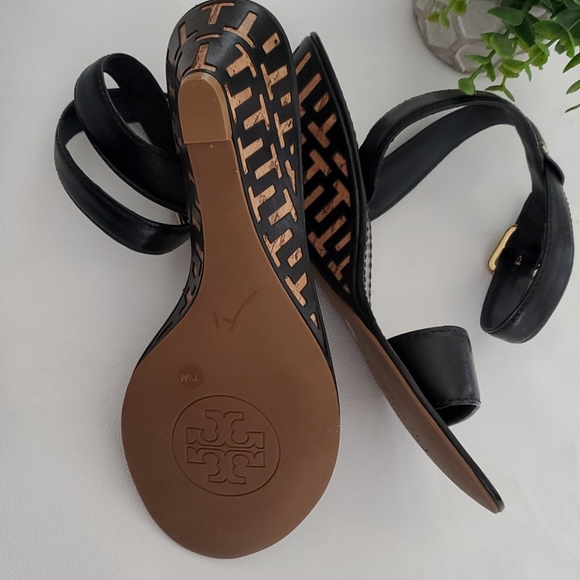 Tory Burch black wedges - Picture 6 of 7